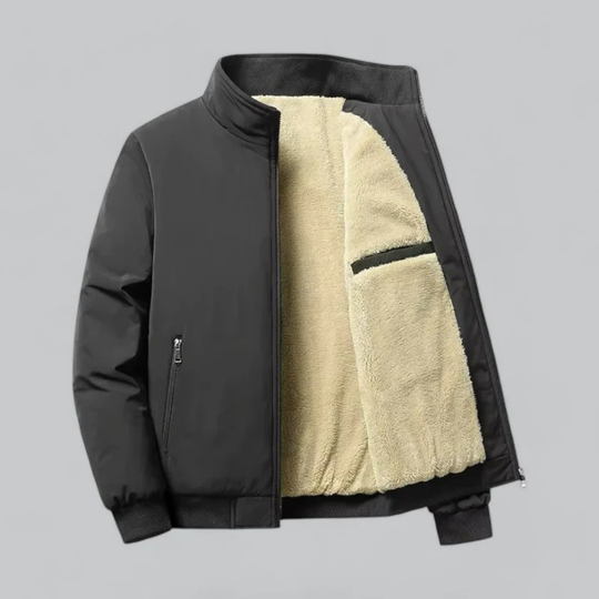 Men's Warm Zipper Bomber Jacket