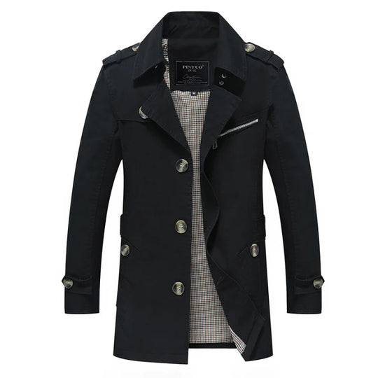 Men's Double-Breasted Winter Coat
