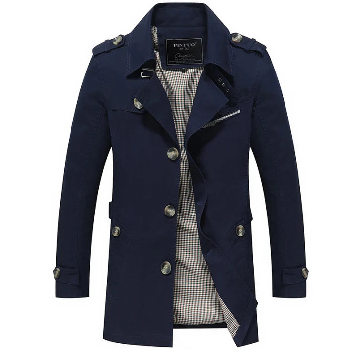 Men's Double-Breasted Winter Coat