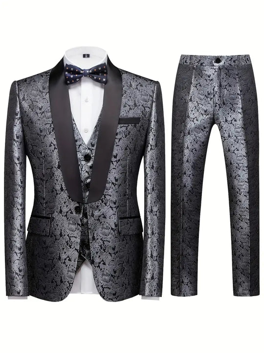 Men's Formal Stylish Wedding Guest Suit Set