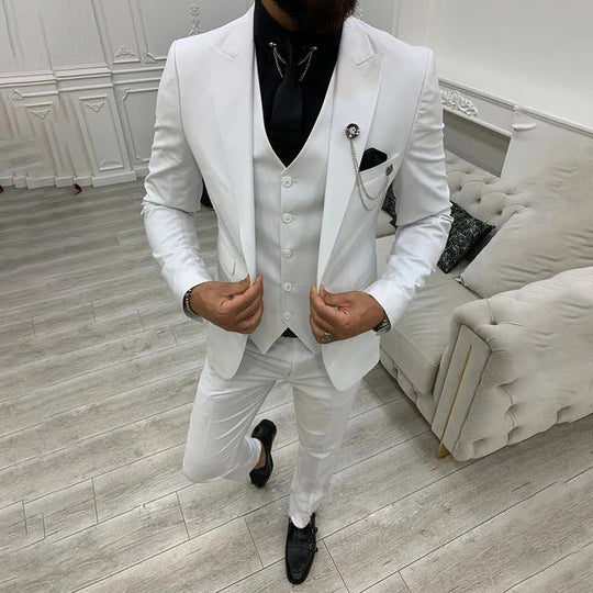 Men's Modern Formal Wedding Guest Suit 3 Piece Set
