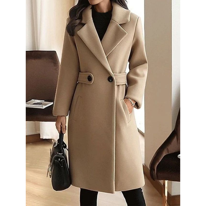 Women’s Slim Fit Winter Coat With Belt