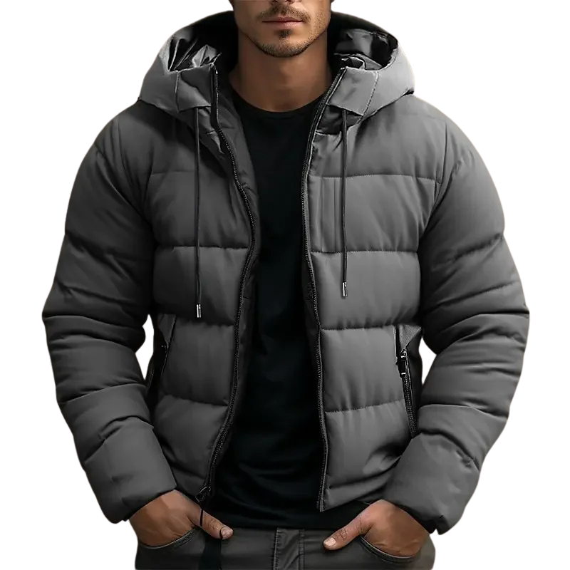 Men's Puffer Hooded Jacket