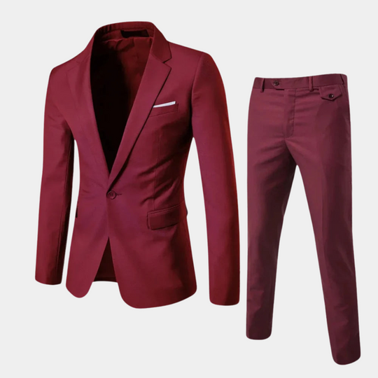 Men's Modern 3-Piece Slim Fit Wedding Guest Suit