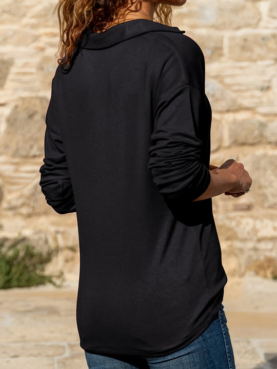 Victoria | Half-Zip Long Sleeve Top