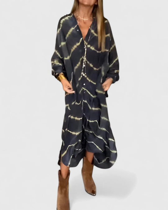 Margaret | Button-Down Midi Shirt Dress