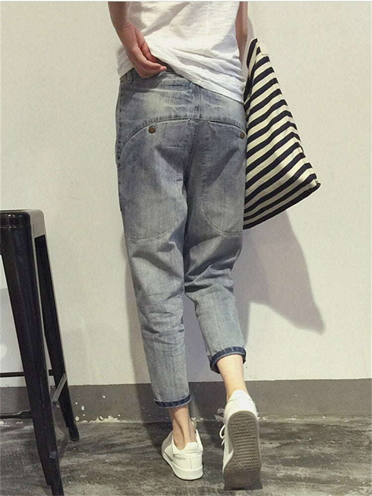 Women's High Waist Tapered Jeans