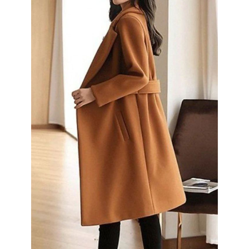 Women’s Slim Fit Winter Coat With Belt