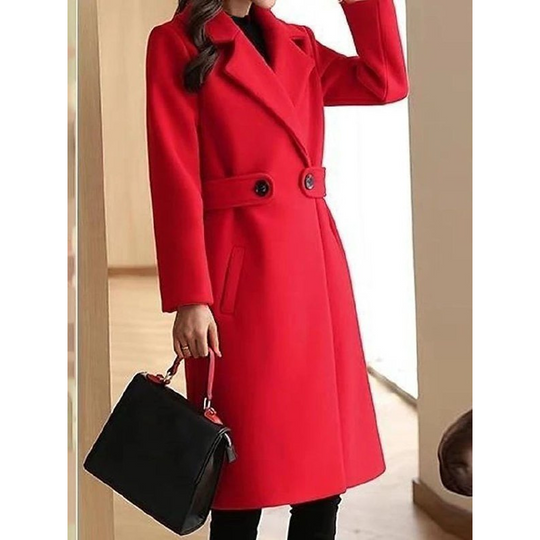 Women’s Slim Fit Winter Coat With Belt