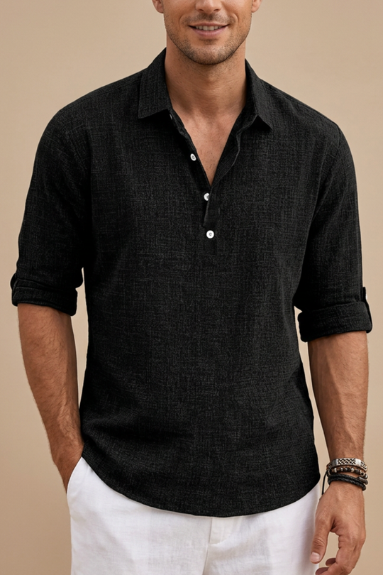 Hugh | Knit Polo Shirt