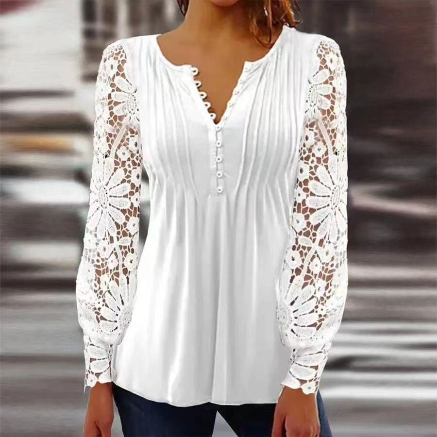 Women's Floral Three Quarter Sleeve Top