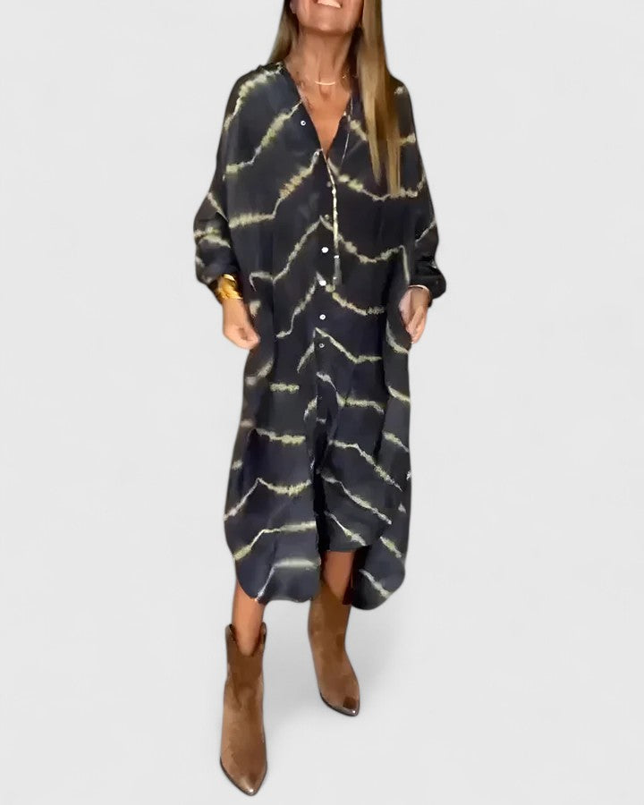 Margaret | Button-Down Midi Shirt Dress