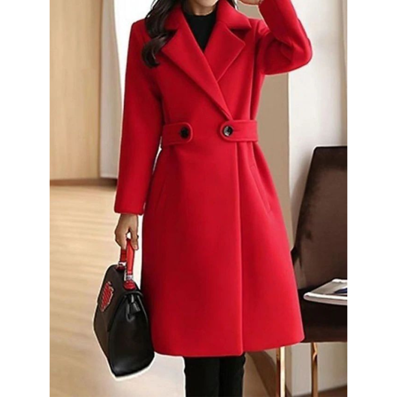Women’s Slim Fit Winter Coat With Belt