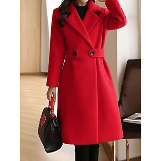 Women’s Slim Fit Winter Coat With Belt