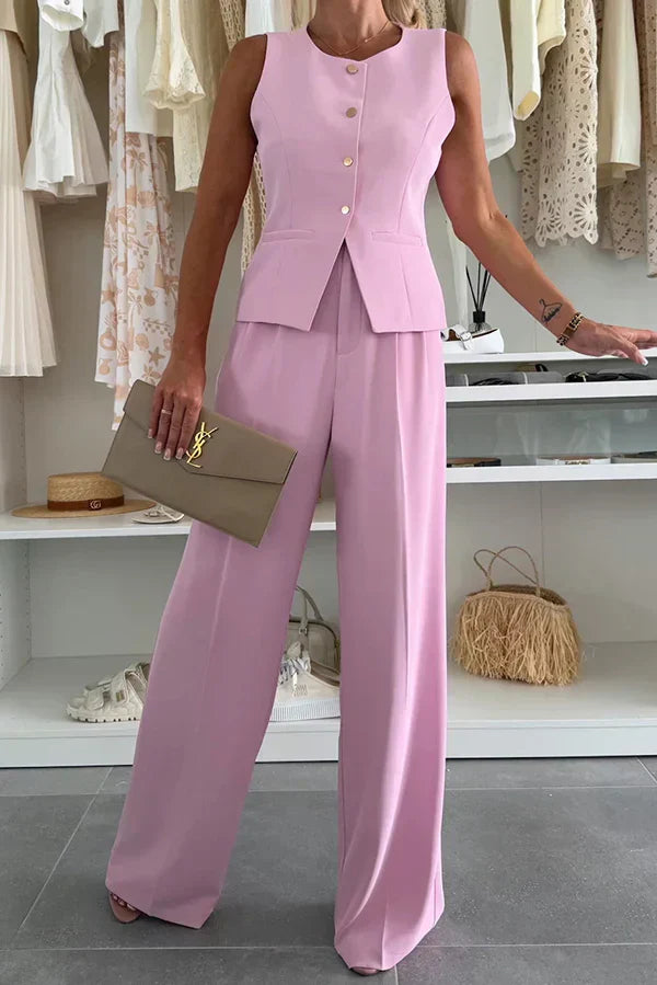 Rebecca | Button-Front Co-Ord Two-Piece Set