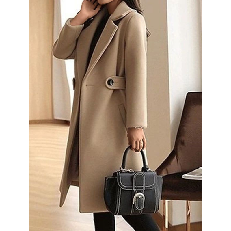 Women’s Slim Fit Winter Coat With Belt