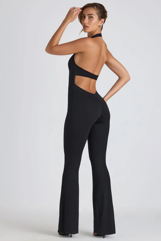 Women's Halter Backless Jumpsuit
