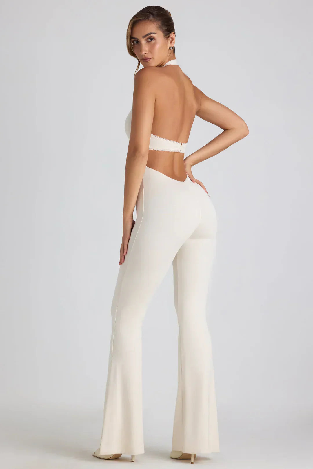 Women's Halter Backless Jumpsuit