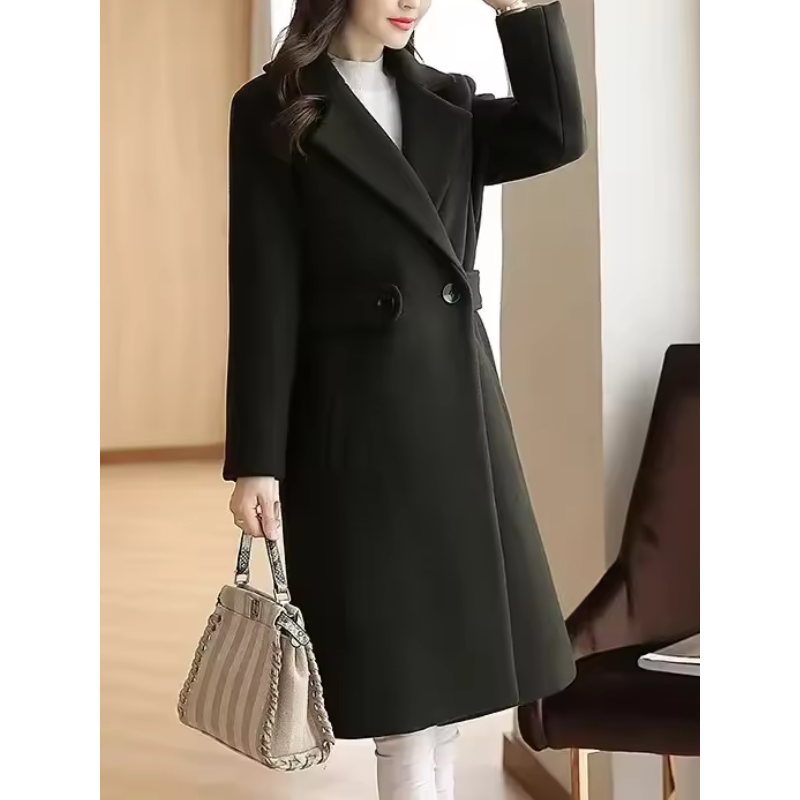 Women’s Slim Fit Winter Coat With Belt