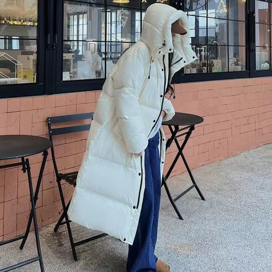 Women's Long Hooded Puffer Jacket