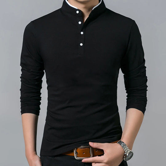 Men's Slim Fit Long Sleeve Top