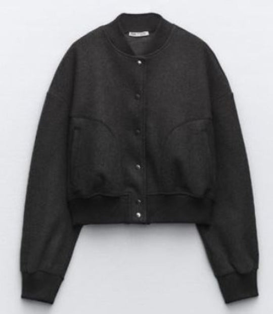 Women's Button Bomber Jacket