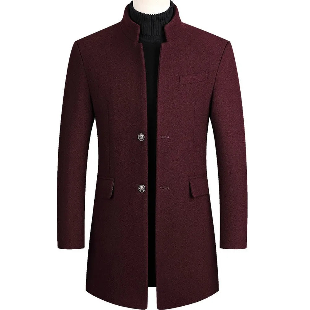 Men's Formal Warm Buttons Coat