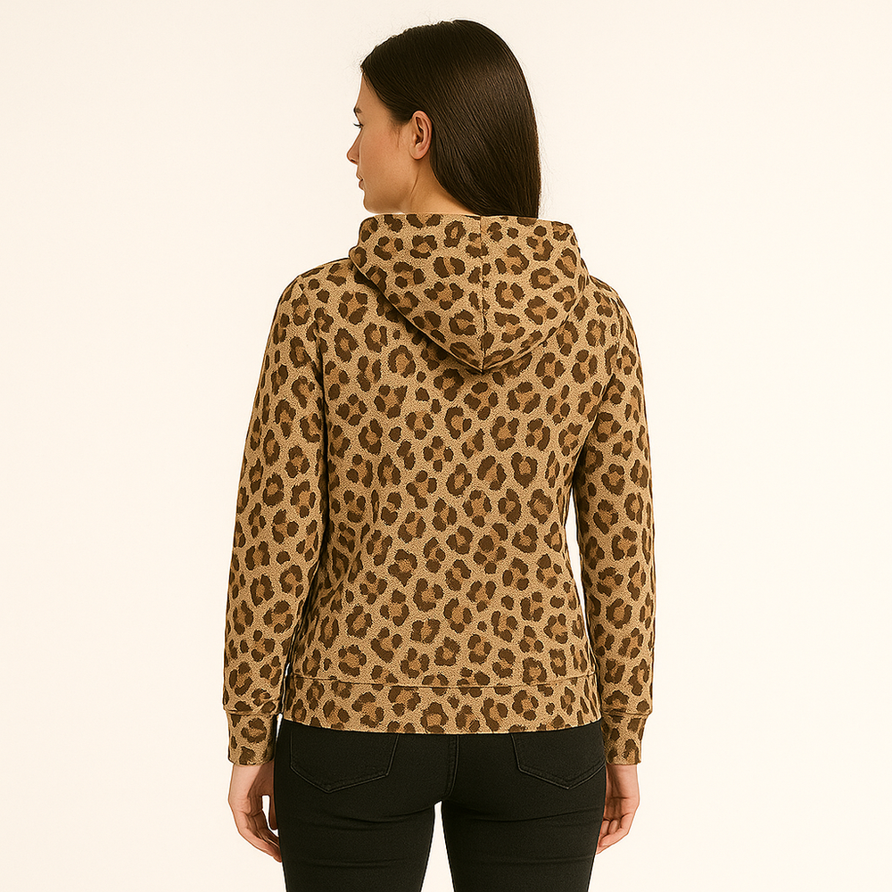 Women's Leopard Print Hoodie