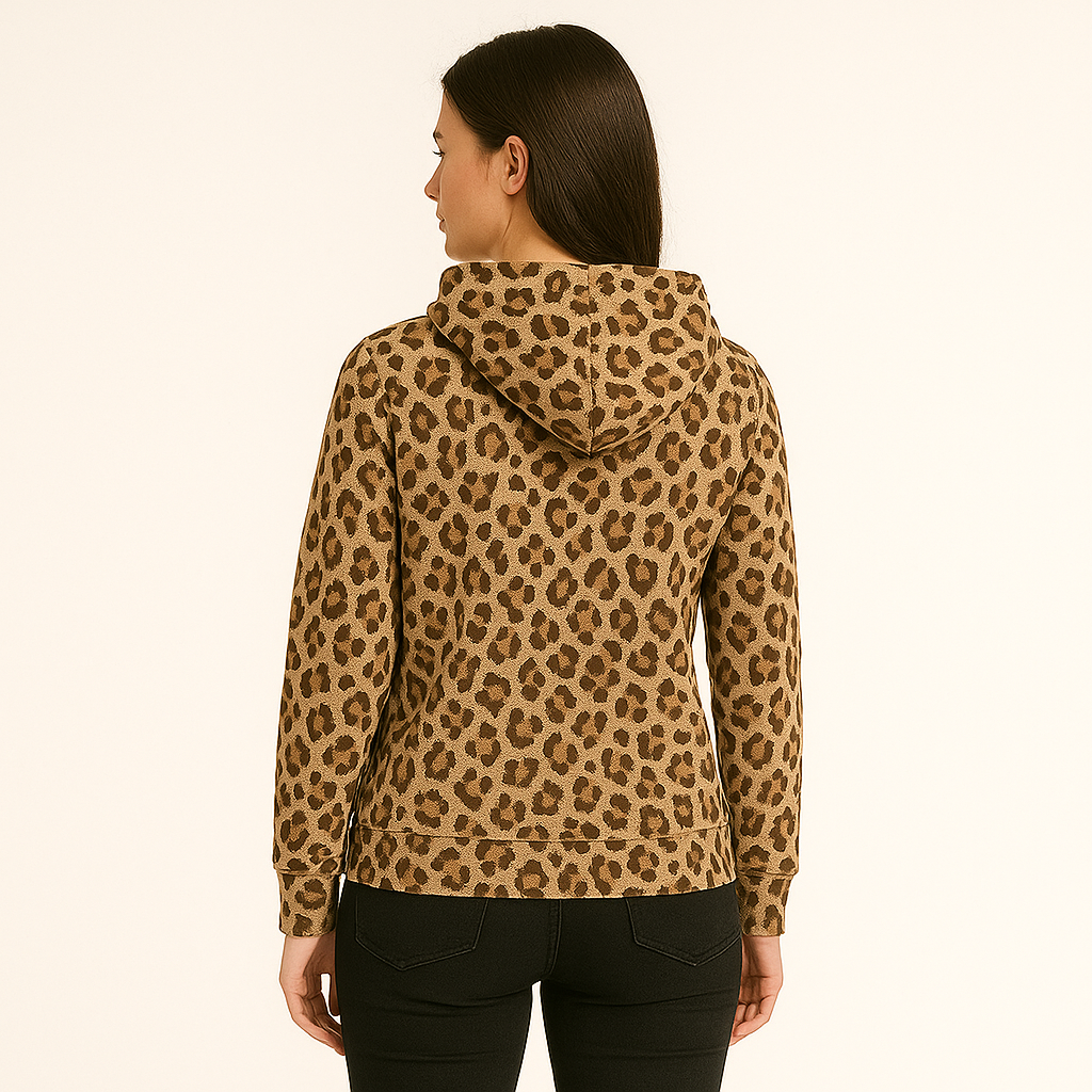 Women's Leopard Print Hoodie