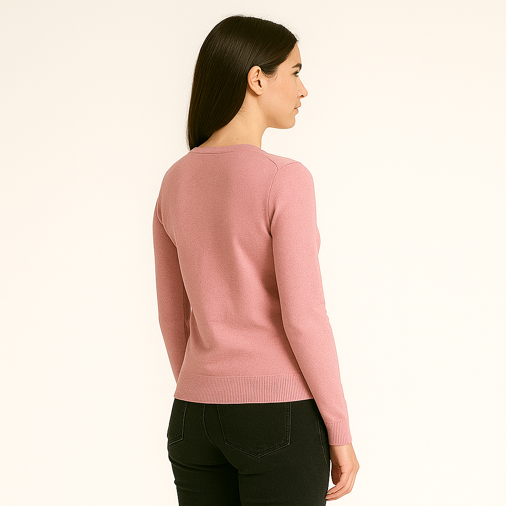 Women's V-Neck Slim Fit Jumper