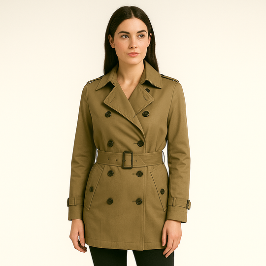 Women's Double-Breasted Trench Coat