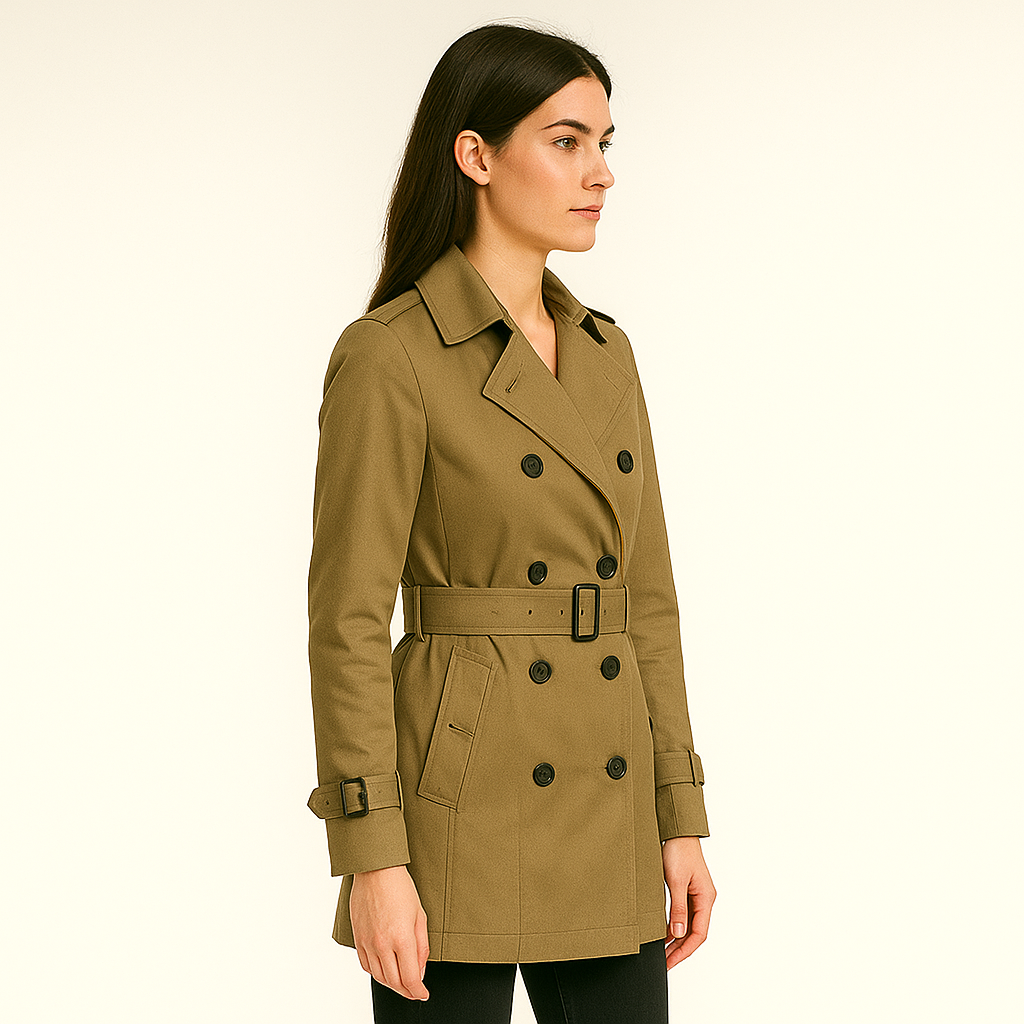 Women's Double-Breasted Trench Coat
