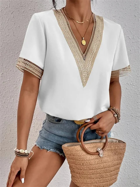 Women's V-Neck Casual Top