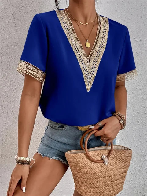 Women's V-Neck Casual Top