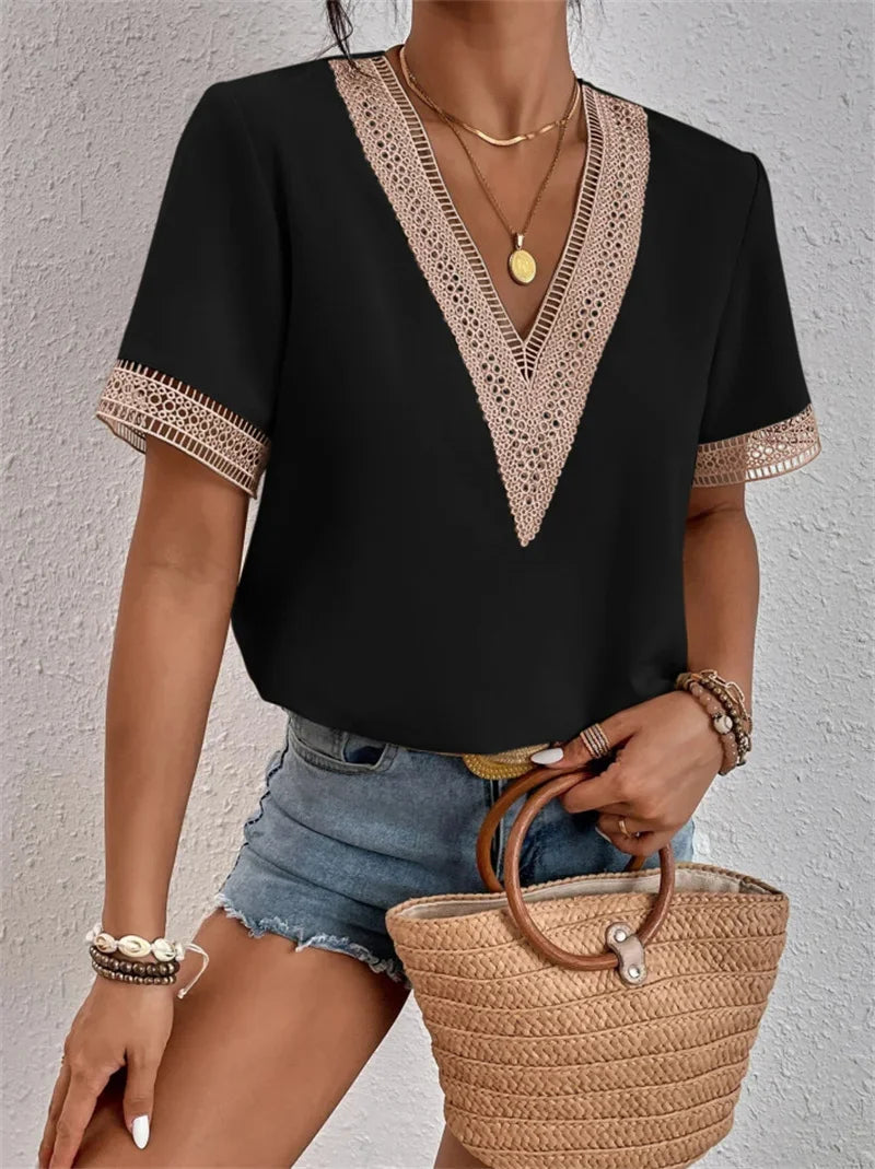 Women's V-Neck Casual Top