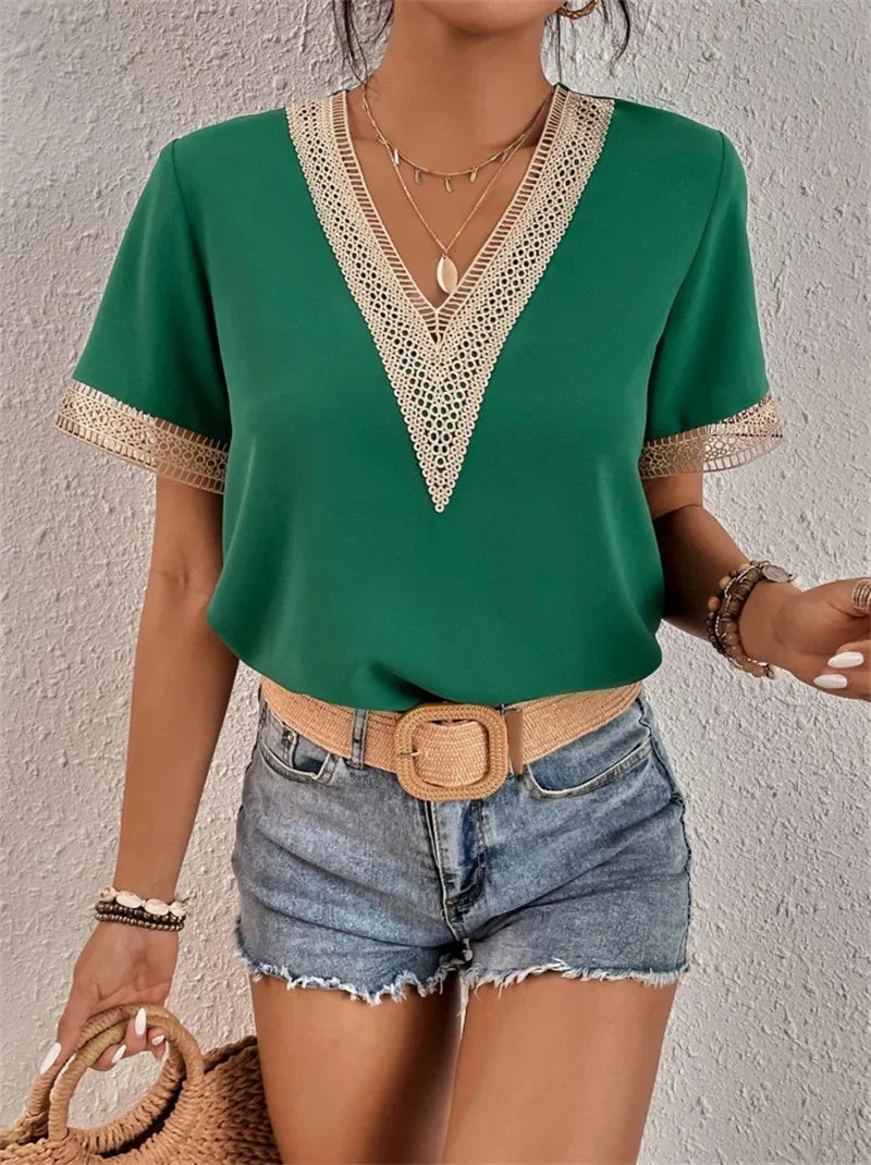Women's V-Neck Casual Top