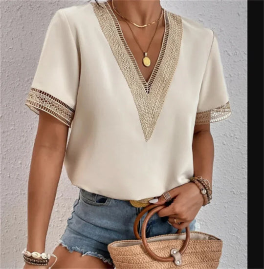 Women's V-Neck Casual Top