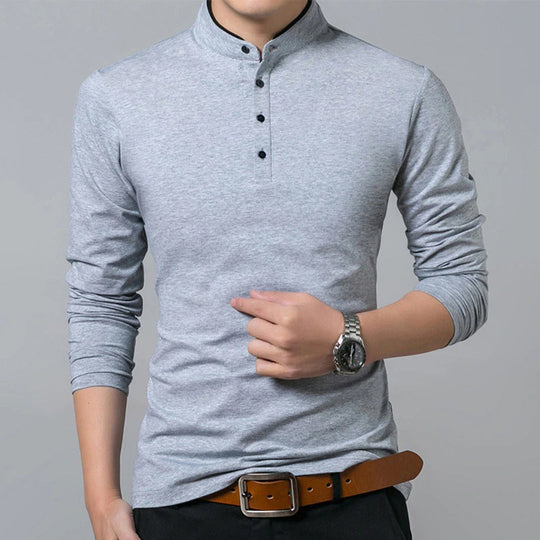 Men's Slim Fit Long Sleeve Top