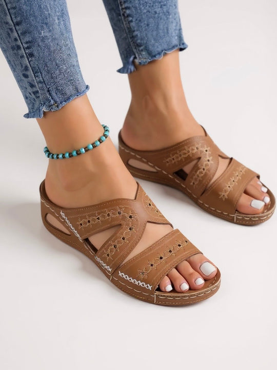 Bernadette | Cushioned Slip-On Sandals