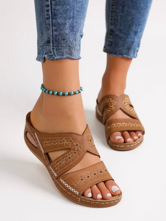 Bernadette | Cushioned Slip-On Sandals