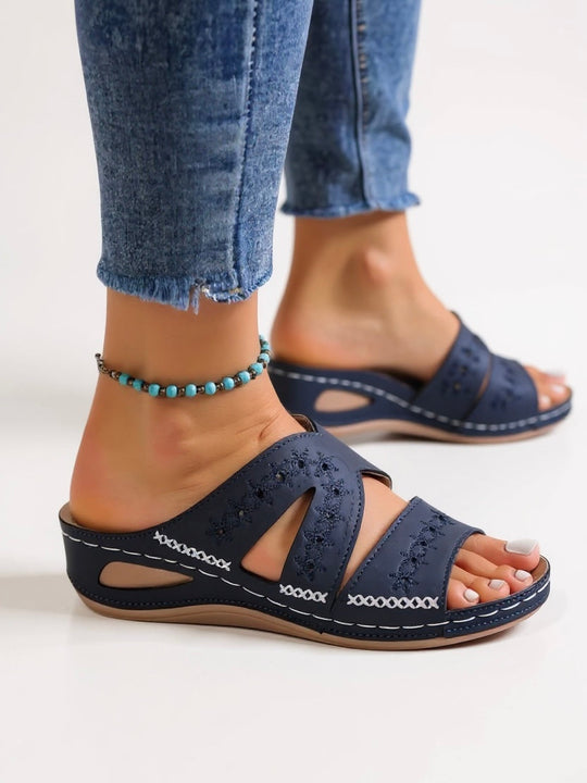 Bernadette | Cushioned Slip-On Sandals