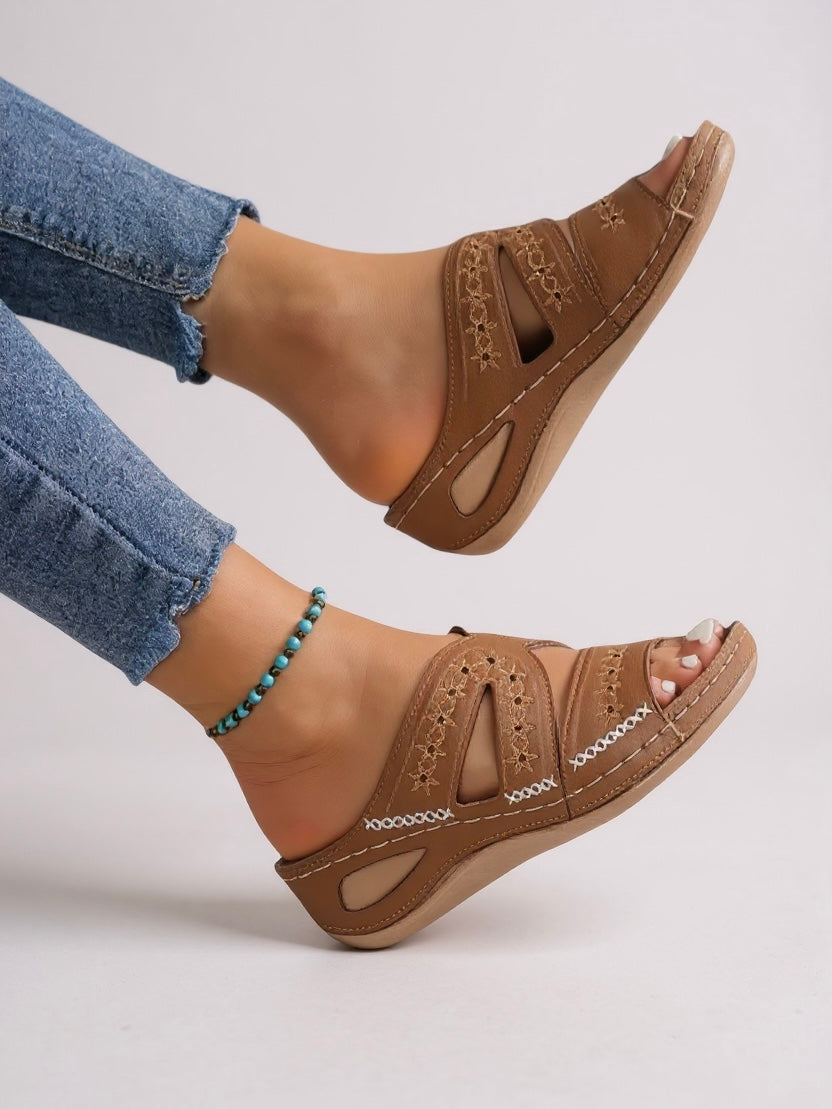 Bernadette | Cushioned Slip-On Sandals