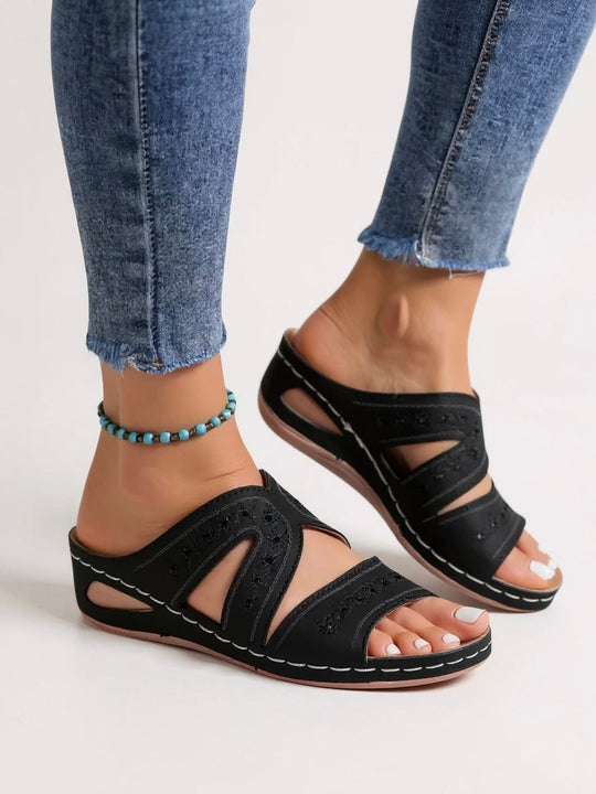Bernadette | Cushioned Slip-On Sandals