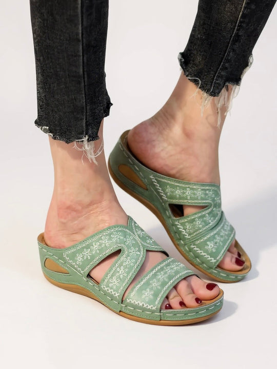 Bernadette | Cushioned Slip-On Sandals