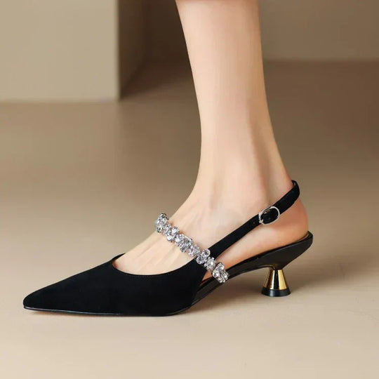 Gwyneth | Pointed Toe Slingback Pumps