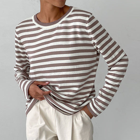 Women's Striped Long Sleeve Top