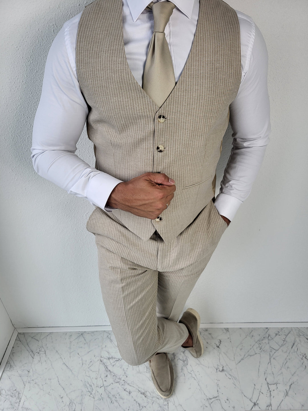 Men's Striped 3-Piece Suit