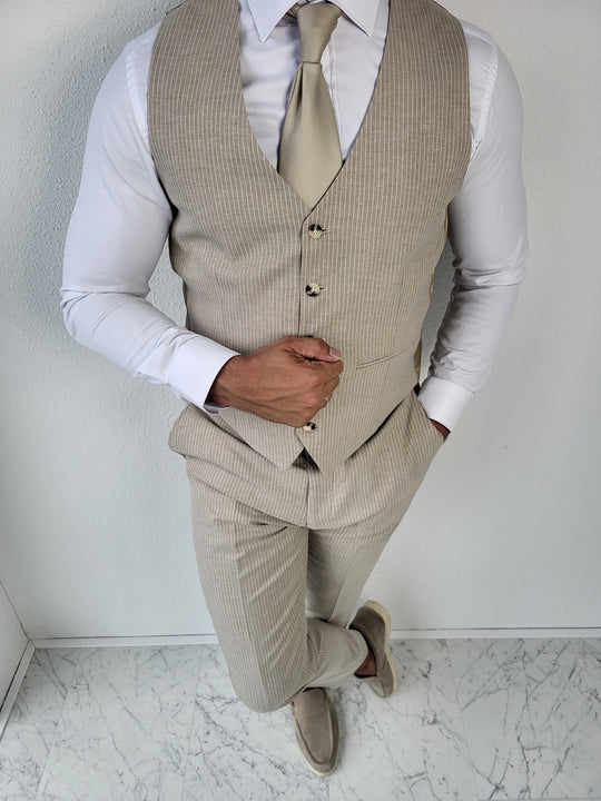 Men's Striped 3-Piece Suit