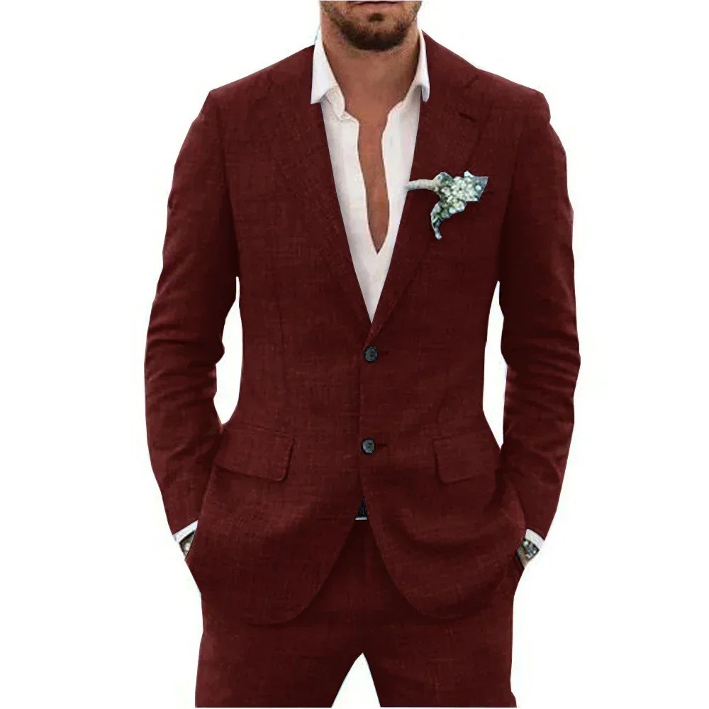 Men's 2-Piece Modern Wedding Guest Suit