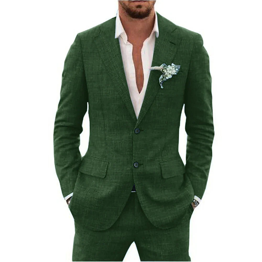 Men's 2-Piece Modern Wedding Guest Suit